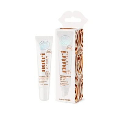 Bielenda Cinnamon Roll Nutri Lip Balm Vegan Moisturizing Care Gloss Shine 10g