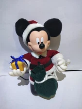 Santa's Best Mickey Mouse Santa 11"  Animated Ez Light Plush Christmas Decor