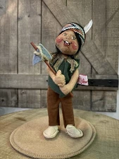 Annalee Vintage Native American Collectible Doll  Made In USA 1996 Boy 7 Inch