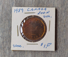 Canada Loon Dollar Coin Uncirculated 1989 Canadian
