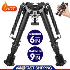 6-9 inches Sling Stud Bipod Heavy Duty Compatible with Picatinny/M-rail Adapter