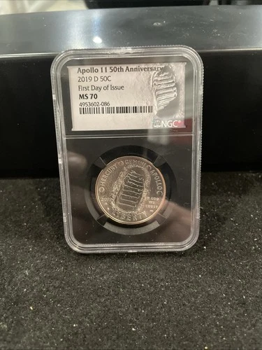 2019 D 50C Apollo 11 50th Anniversary Half Dollar NGC MS70 First Releases