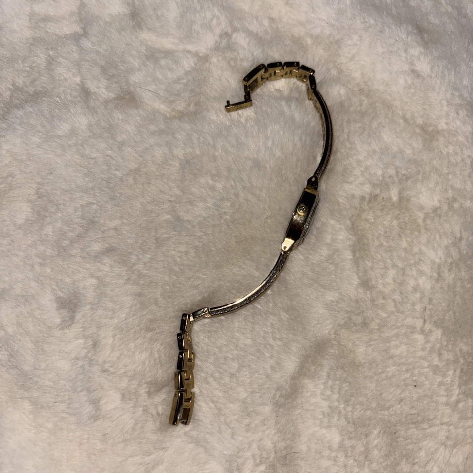 Женские часы Elgin EG9857 с бриллиантами нержавеющая сталь золотистый браслет - Изображение 4 из 4