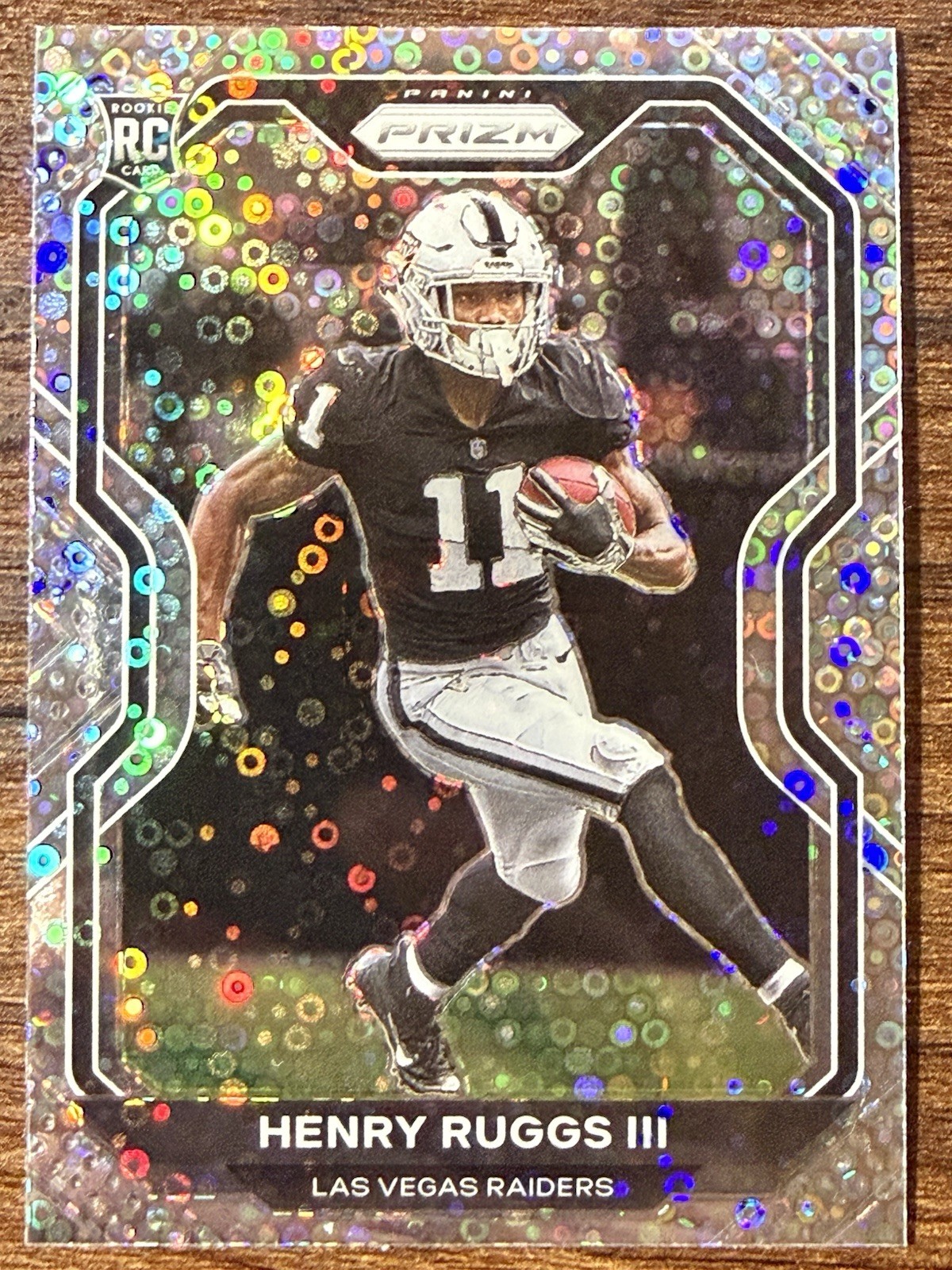 2020 Prizm Henry Ruggs III Rookie No Huddle Disco Prizm RC #372 Raiders