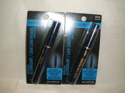 New Lot of 2 Black Radiance Lash Lengthening Mascaras CA6433A Black