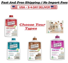 Quick Shine Multi Surface Floor Cleaner and Remover 27oz - ( Choose Your Type ).