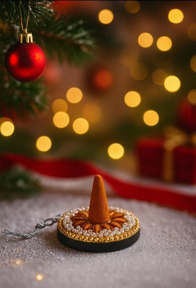 30 CONI INCENSO  CON PORTA CONO CONFEZIONE REGALO NATALE GELSOMINO - Immagine 2 di 2