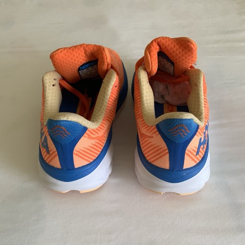 Hoka One One Clifton 9 Orange Blue 1127896 Women’s Running Shoes Size 5 B - Picture 4 of 12