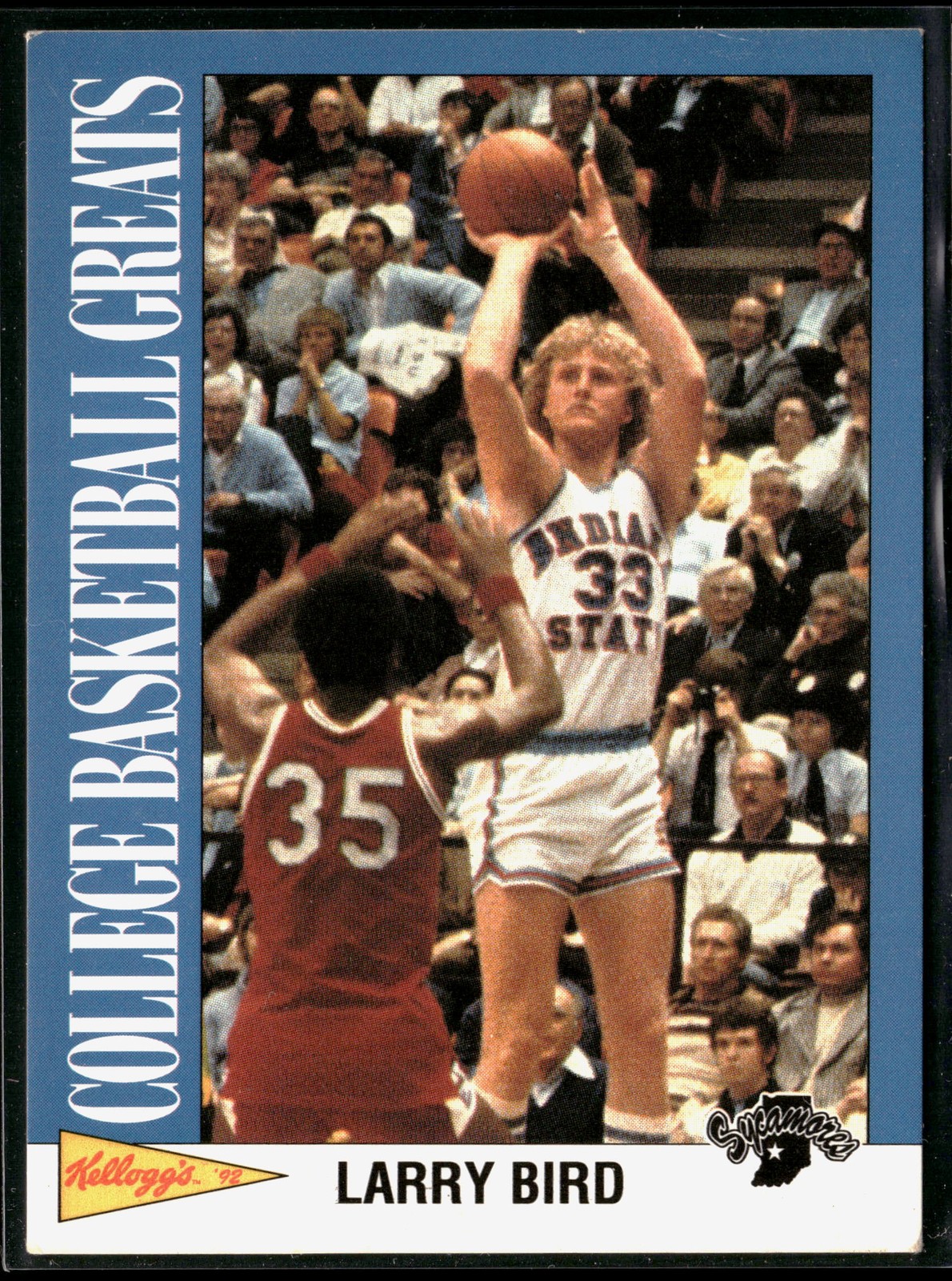Larry Bird 1992 Kellogg's Raisin Bran College Basketball Greats #7 Indiana St