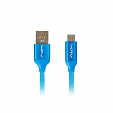 LANBERG USB Cable CA-USBM-20CU-0018-BL USB A to Micro USB QC 3.0 1.8M Blue 1.8 M