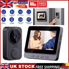 Smart Wireless Video Doorbell with Monitor Security Camera Door Bell Intercom