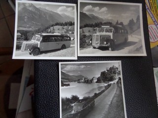 PHOTO AUTOBUS AUTOCAR BUS Saurer diesel 1948 POSTE AUTRICHIENNE LOT