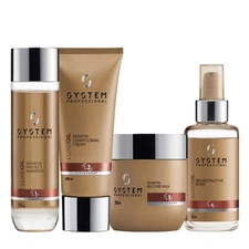 SYSTEM PROFESSIONAL Kit Luxe Oil Keratin Shampoo + Conditioner + Mask + Elixir