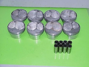 8 JE Forged Dome ASCS Sprint Pistons 4.125" Bore 1.335 CH .927 Pins SB Chevy P90