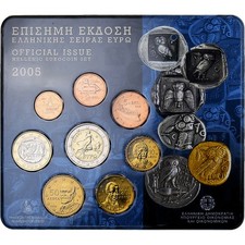[#1278833] Greece, Set 1 ct. - 2 Euro, Coin Card, BU, 2005, Athens, MS