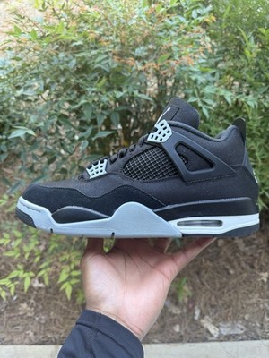 Size 12 - Jordan 4 Retro SE Mid Black Canvas Very Clean