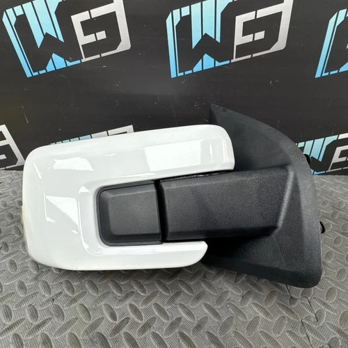 OEM 2021-23 FORD F150 DOOR MIRROR OXFORD WHITE PAINTED W/ BLIS W/O CAMERA RIGHT