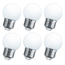 6 عبوة LED Night إضاءة Bulb, Globe صغير Bulbs Cool أبيض
