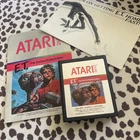 ET The Extra-Terrestrial Atari 2600 Silver Cartridge Manual Tips Poster Clean