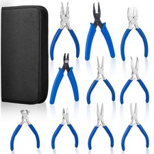 Jewelry Pliers, Set of 10 Professional Jewelry Making Pliers Tools for Craft,...