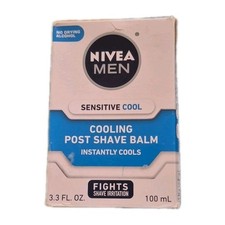 Nivea Men Sensitive Cool Cooling Post Shave Balm 3.3oz New Worn Box