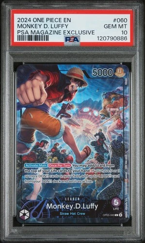 Monkey.D.Luffy (PSA Magazine) OP05-060 One Piece Promotion Cards PSA 10