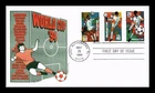 DR JIM STAMPS US COVER WORLD CUP SOCCER FIRST DAY ISSUE COMBO PANDA CACHET