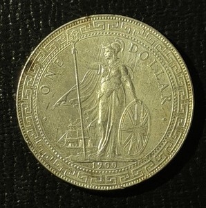 Great Britain 1900-B Trade Dollar Silver Coin