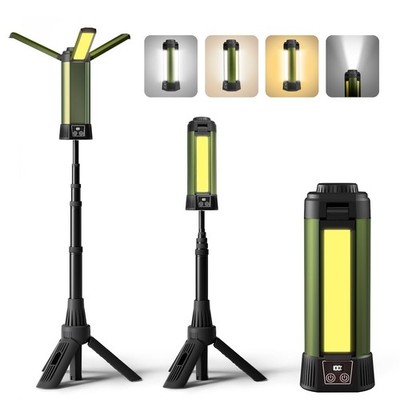 Mlogiroa Rechargeable Camping Light with Stand Cordless Work Light Kit 3 Page...