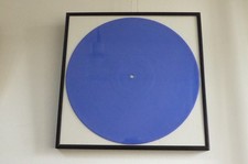 DISC BLEU Sculpture IKB Blue 12" Vinyl Album Unique YVES KLEIN Inspired Artwork