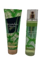 Bath  And Body Works "CUCUMBER MELON" Fragrance Mist  Body Cream New 