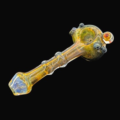 Glass Spoon Tobacco Smoking Hand Pipe Mushroom