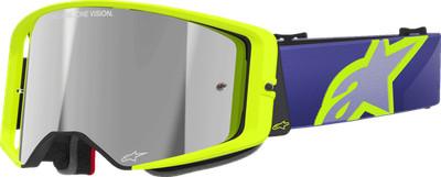 ALPINESTARS GOGGLES Supertech Goggle - Corp - Purple/Yellow - Silver Mirror Lens