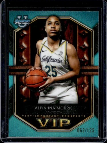 2025-26 Bowman Aliyahna Morris Chrome Very Important Prospects Aqua #/125