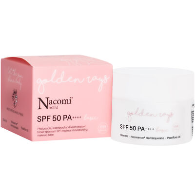 Nacomi Next Level Basic 50ml feuchtigkeitsspendende Gesichtscreme SPF 50 UV