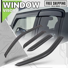 Window Visor Shade Vent Sun Wind Deflector fit 09-18 Dodge Ram 1500 Extended Cab