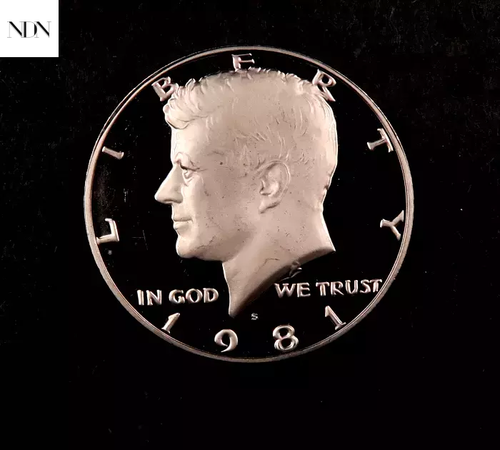 1981-S Type 2 Kennedy Half Dollar - Gem Proof - Key Date! TY2 - Picture 2 of 3