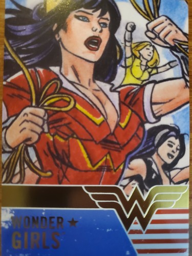 DC Comics Bombshells Series 3 III 2019 Wonder Girls paralelo dorado elige tu tarjeta - Imagen 9 de 10