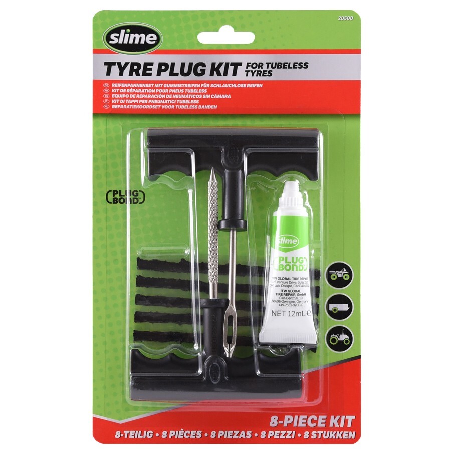 Slime 20500 Tyre Plug Repair Puncture Kit Easiest Tyre Plug Car Van