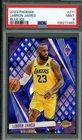 LeBron James Card 2023-24 Phoenix Blue Ice #211 PSA 9