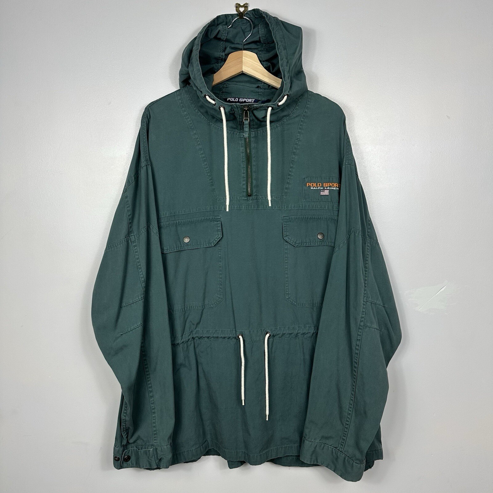 Polo Sport Ralph Lauren Smock Anorak Jacket, Lo Life Vintage Nautical, Mens XL
