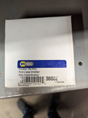 QTY 1    NAPA Gates 38002 Drive Align Belt Drive Idler/Tensioner B/S Pulley