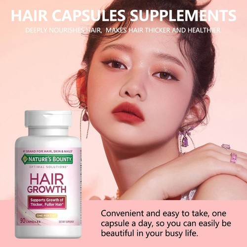 1/2/3/5PCS Women's Hair Growth Supplement Capsules 90 Capsules Z2O8 U2Y2 W3 N2G2 - Bild 5 von 13