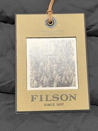 FILSON Women’s Featherweight Down Vest Faded Black Grey Gray Goose 850 Size XS - Picture 2 of 9