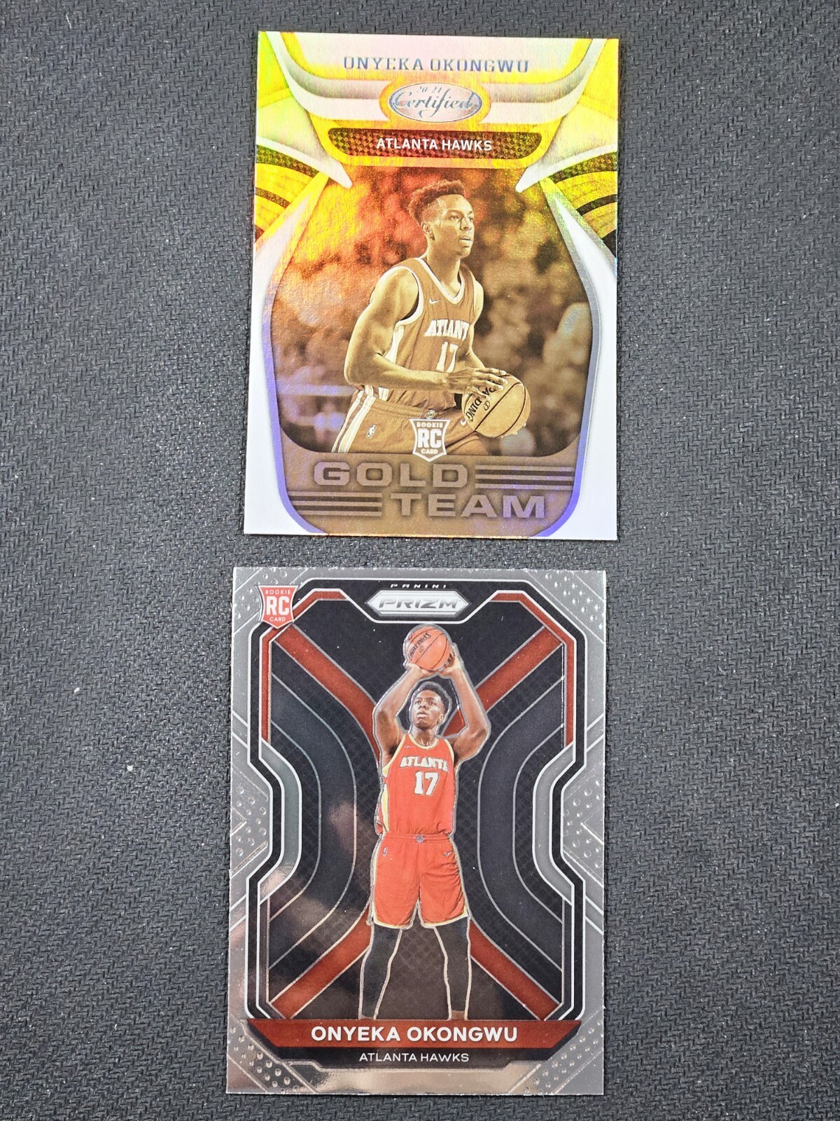 2020-21 Panini Certified Gold Team Onyeka Okongwu RC + Prizm #260