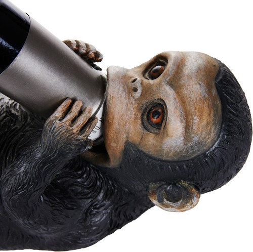 BRUBAKER Wine Bottle Holder Thirsty Monkey - Drunk Animals - Monkey Polyresin - Picture 4 of 9