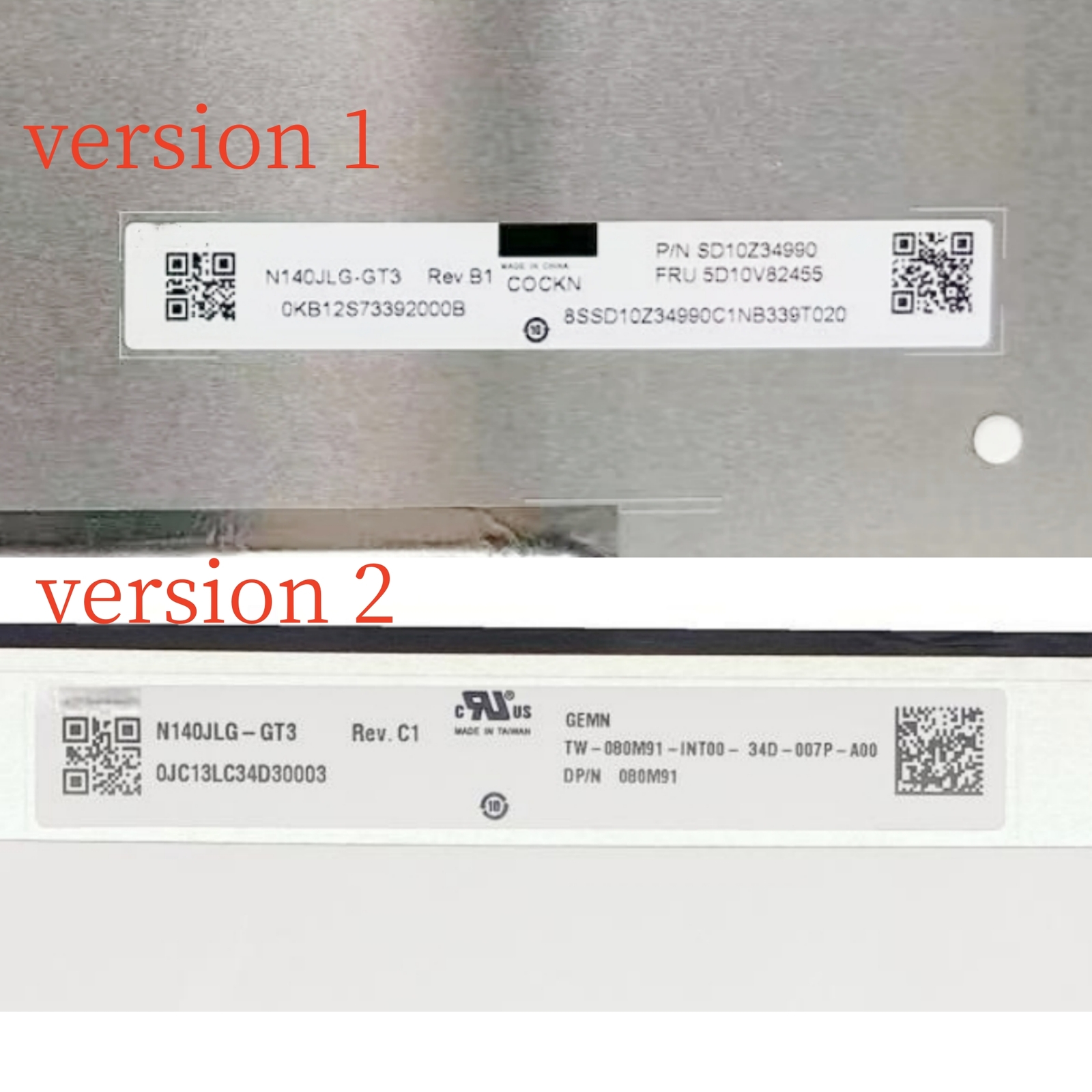N140JLG-GT3 Rev B1 1920×1200 IPS 14.0 inch LCD screen Display