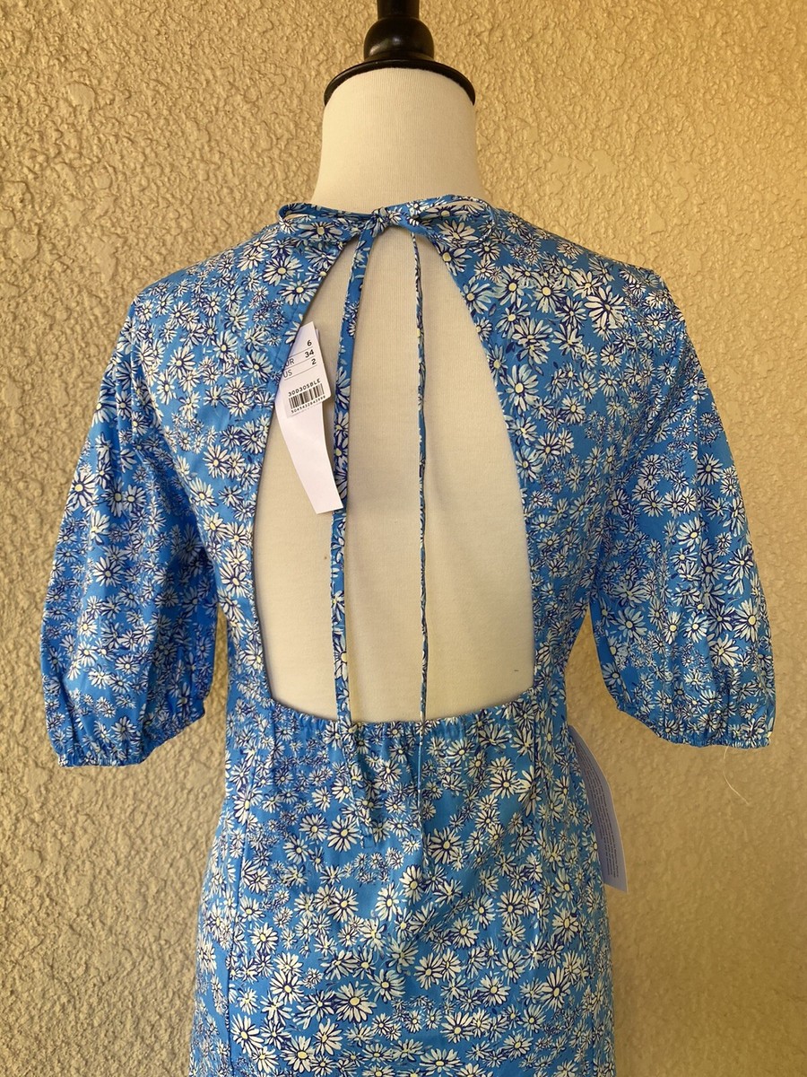 New Topshop Blue & White Floral Open Back Women's Mini Dress NWT 2 | eBay New Topshop Blue & White Floral Open Back Women's Mini Dress NWT 2 | eBay
