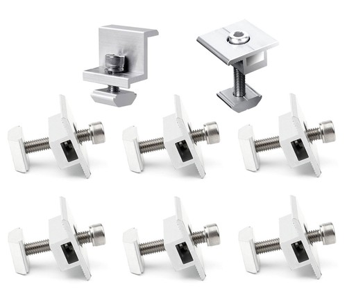 8x 30mm Solar Panel Rail Mounts for RV, and Industrial Buildings ...