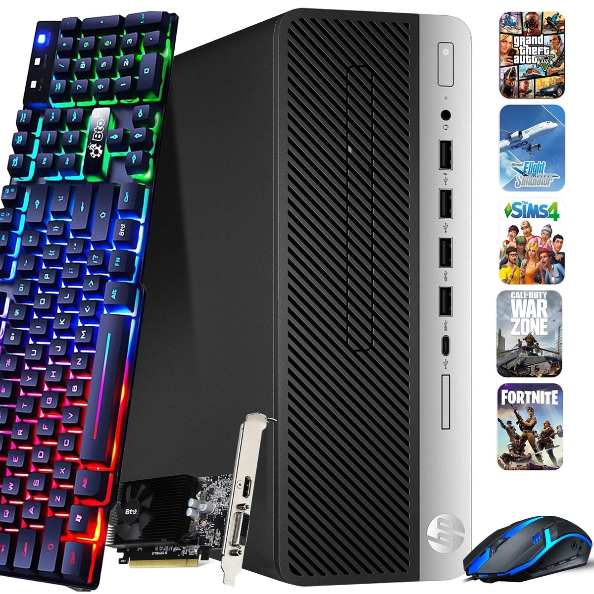 Gaming Dedicated Graphics Intel Core i5 8th Gen. PC Desktops & All
